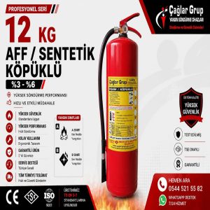 12 kg AFFF sentetik köpüklü yangın söndürme cihazı